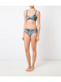 printed triangle bikini set