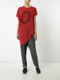 asymmetric frayed circle top