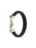 crown toggle clasp braided bracelet