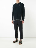 zipped sweater