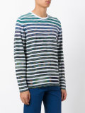 round neck striped sweater