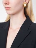 flower clip-on earrings