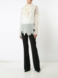 draped asymmetric blouse 
