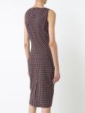 fitted checked dress 