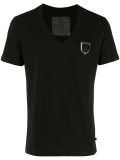 V-neck T-shirt with logo