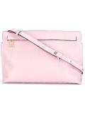 logo embossed crossbody bag