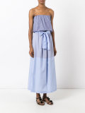 seersucker strapless dress