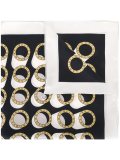 logo print scarf