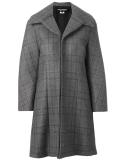 checked oversized coat