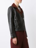 contrast lapels jacket 
