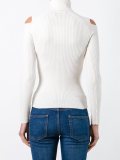 cut-off shoulders sweater