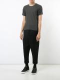 contrast seam T-shirt 