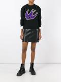 swallow appliqué sweatshirt