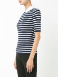 Breton stripe collar top 