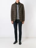 zipped padded jacket