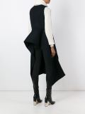 fluted sleeveless jacket