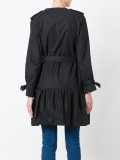 pleated trench coat