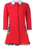 Mason flower-embellished coat