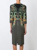 paisley check print dress