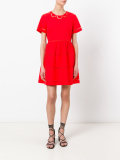 cut-out trim dress