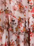floral print ruffled dress