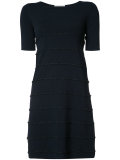 ruffle trim short sleeve dress