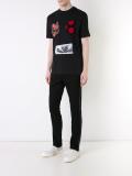 printed appliqué T-shirt 