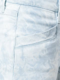 tie-dye denim shorts