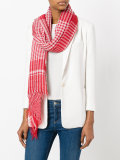 checked scarf