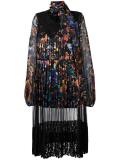 floral pleated dress