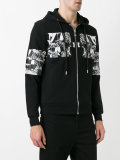patch hooded sweatshirt