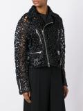 embellished biker jacket