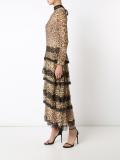 leopard print ruffled dress