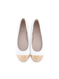 contrast toe ballerinas 