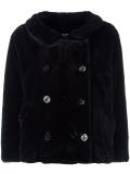 velvet effect oversized jacket