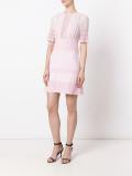 macramé detail flared dress