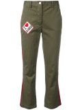 patched cropped pants 