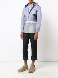 patchwork hooded jacket