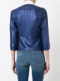 cropped paneled jacket