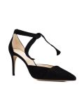twisted strap pumps