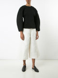flared cropped trousers 
