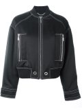 stitch detailed bomber jacket