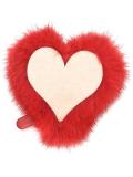 fur heart coin purse 