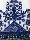tribal lace organza top