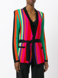 striped knitted jacket
