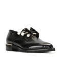 pearled trim loafers 