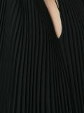 V-neck pleated blouse