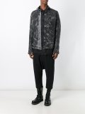 camo effect denim jacket