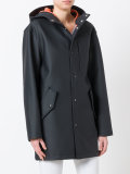 hooded rain-coat