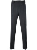 pleated tapered trousers